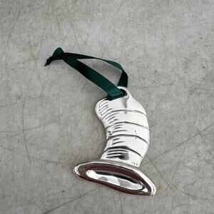 Dr Seuss Cat In The Hat THE MAGIC HAT 2003 Silver Plated Ornament Burger King